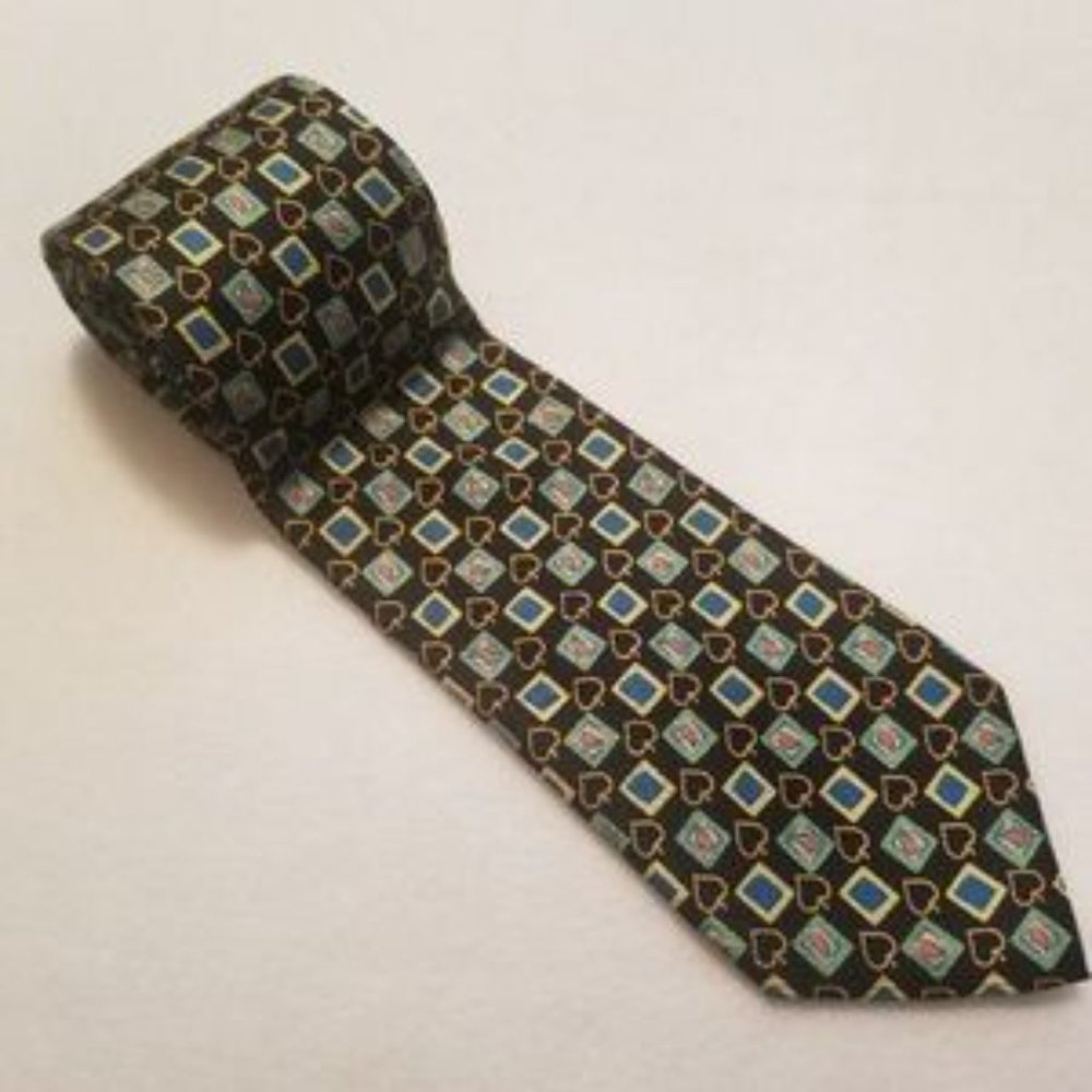 Federigo Spades Pattern Men's Tie